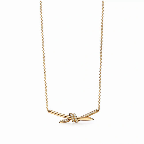 Knot Pendant Embrace Necklace
