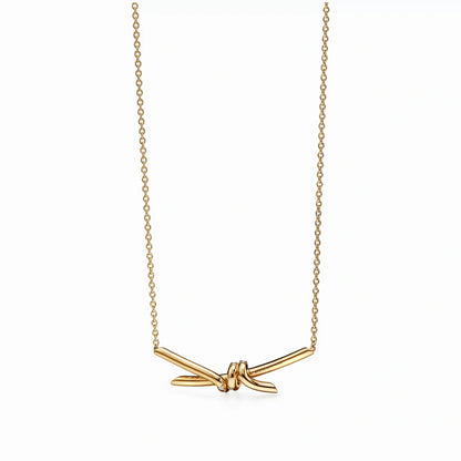 Knot Pendant Embrace Necklace