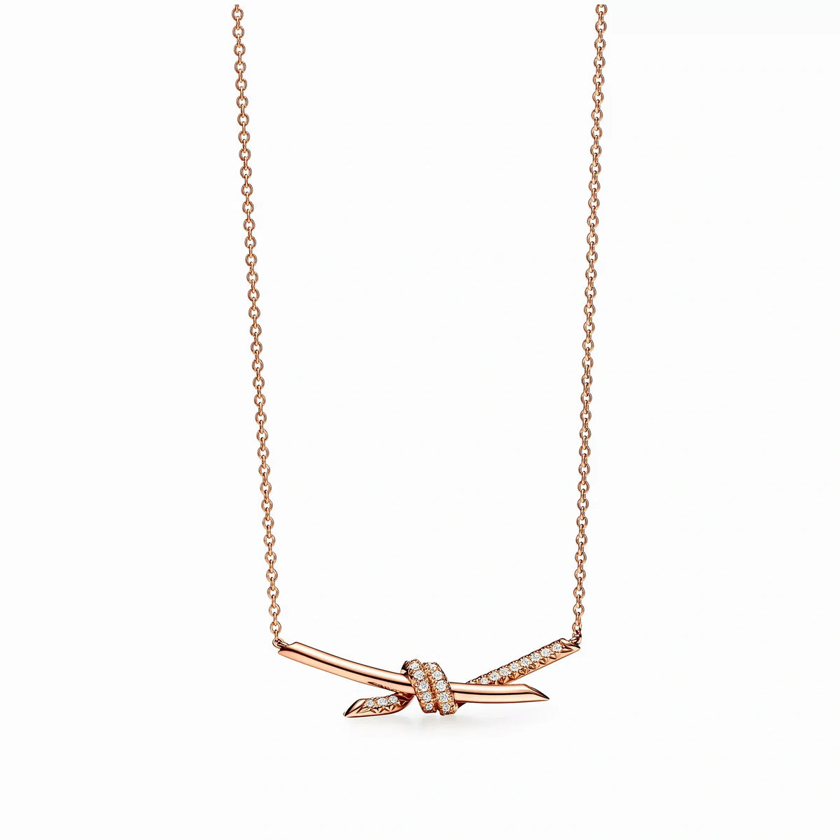 Knot Pendant Embrace Necklace