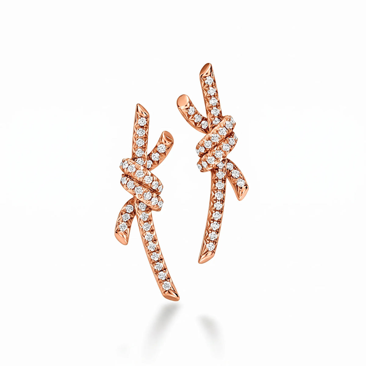 Knot Radiance Pavé Drop Earrings