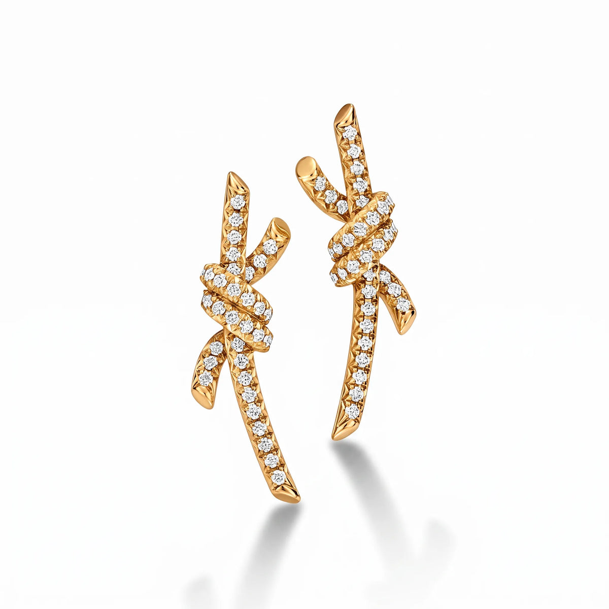 Knot Radiance Pavé Drop Earrings