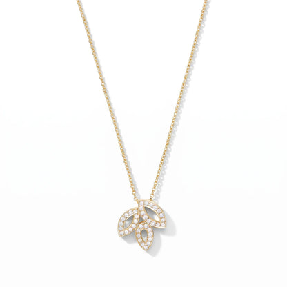 Lily Cluster Bloom Pendant Necklace