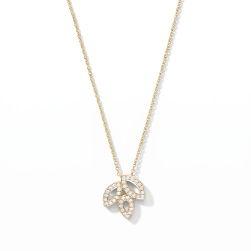 Lily Cluster Bloom Pendant Necklace