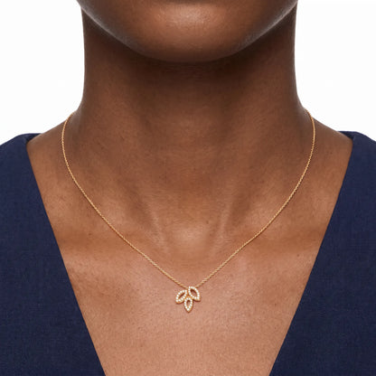 Lily Cluster Bloom Pendant Necklace