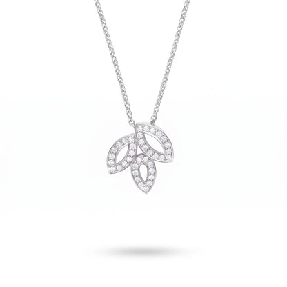 Lily Cluster Bloom Pendant Necklace