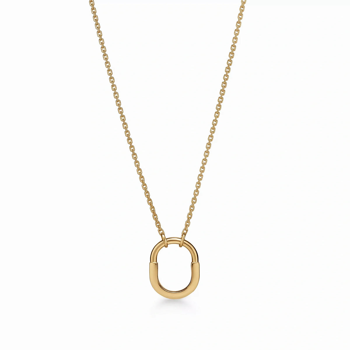 Lock Halo Small Pendant Necklace