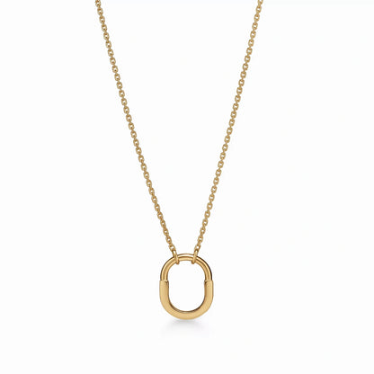 Lock Halo Small Pendant Necklace