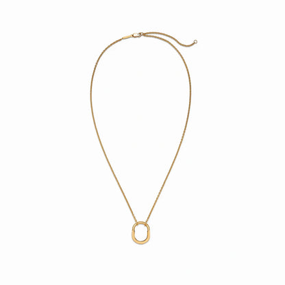 Lock Halo Small Pendant Necklace