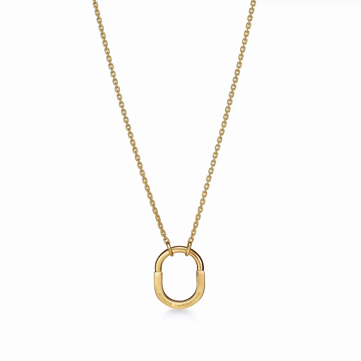 Lock Halo Small Pendant Necklace
