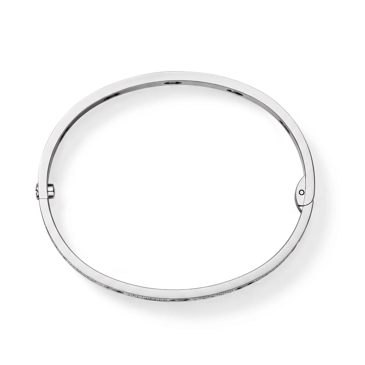 Love Ceramic Pavé Bangle Bracelet