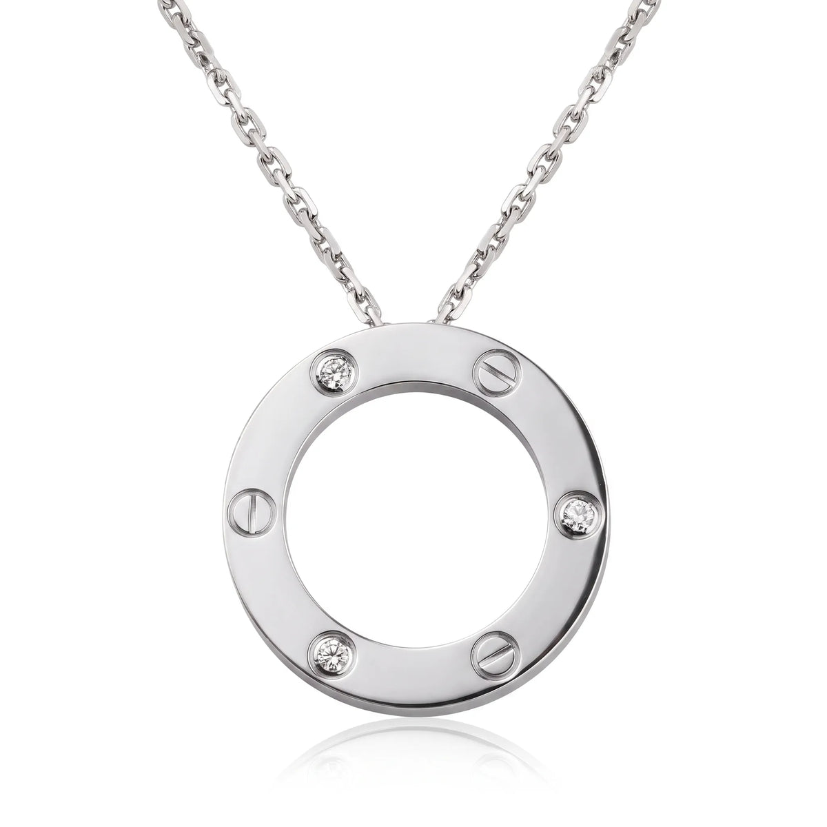 Love Circle Pendant Necklace