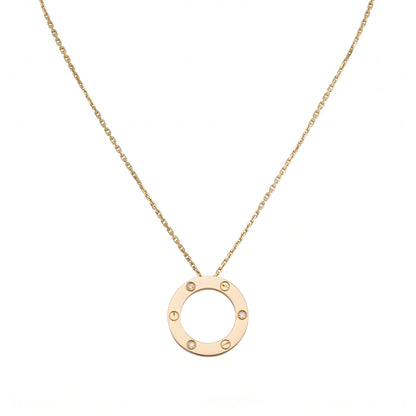 Love Circle Pendant Necklace