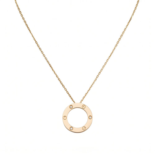 Love Circle Pendant Necklace
