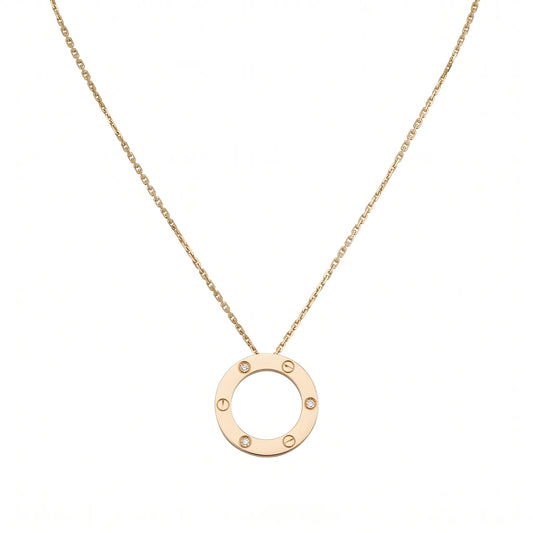 Love Circle Pendant Necklace