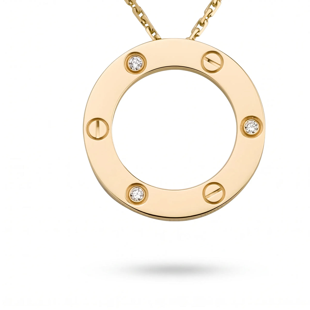 Love Circle Pendant Necklace