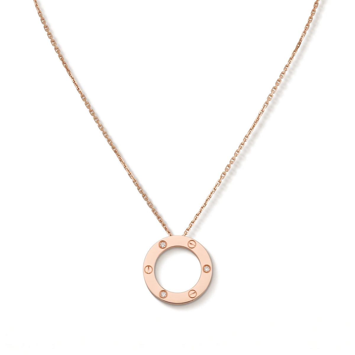 Love Circle Pendant Necklace