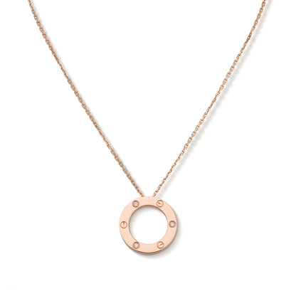 Love Circle Pendant Necklace