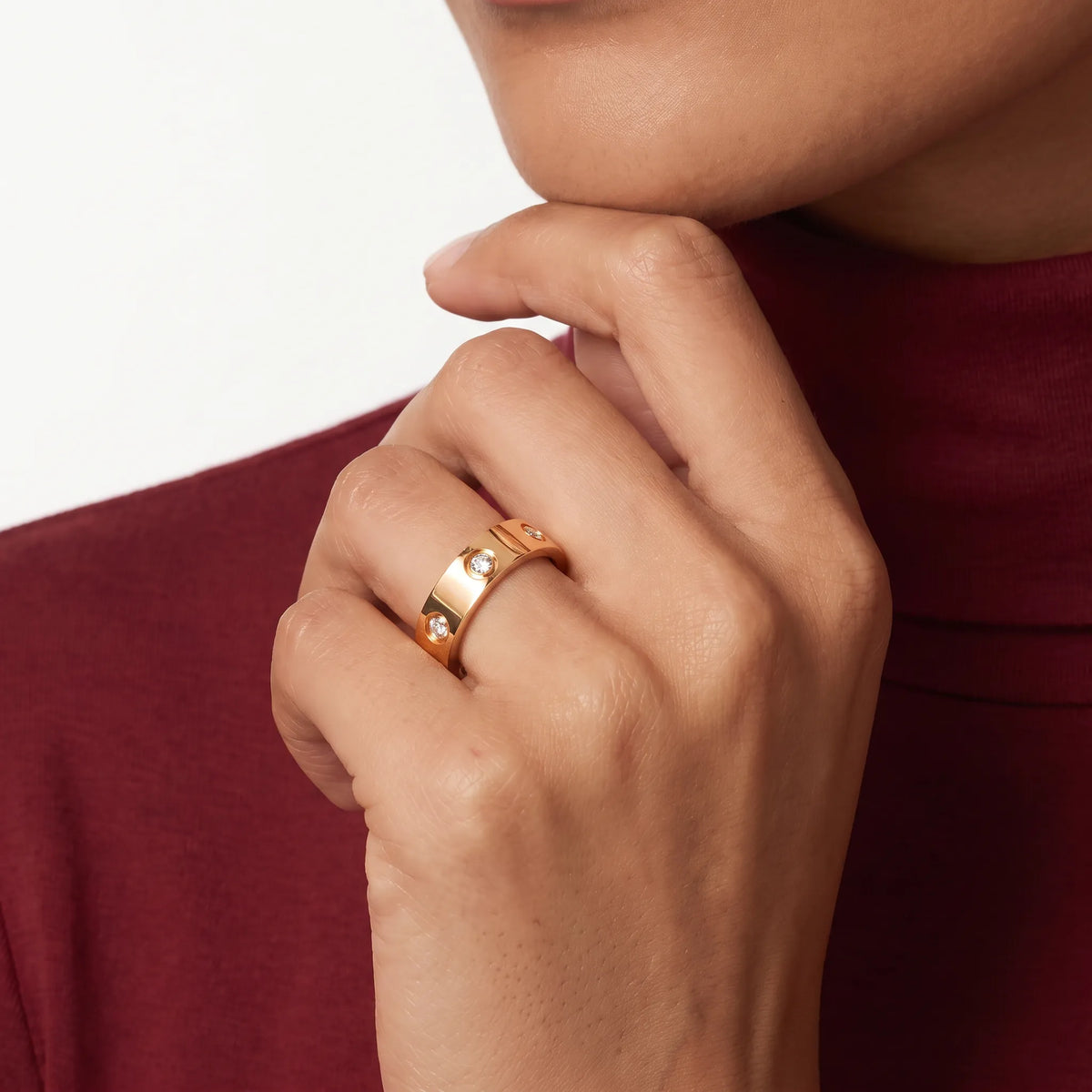 Love Six Stone Band Ring
