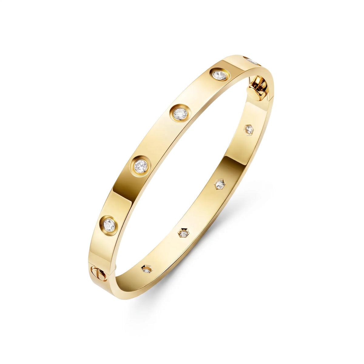 Love Ten-Stone Classic Bangle Bracelet