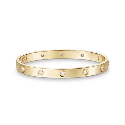 Love Ten-Stone Classic Bangle Bracelet