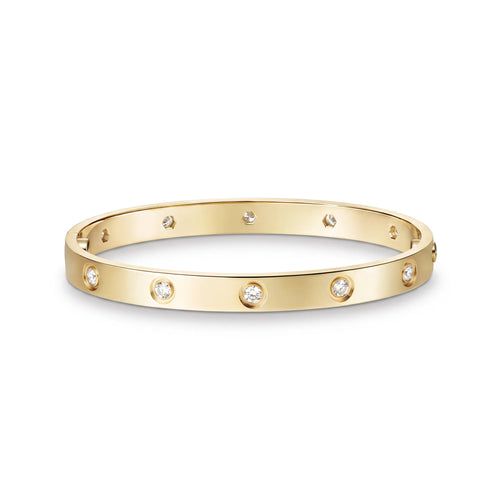 Love Ten-Stone Classic Bangle Bracelet
