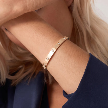 Love Ten-Stone Classic Bangle Bracelet