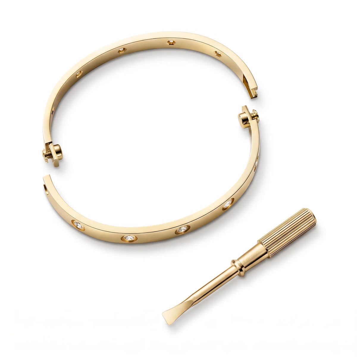 Love Ten-Stone Classic Bangle Bracelet