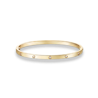 Love Ten-Stone Petite Bangle Bracelet