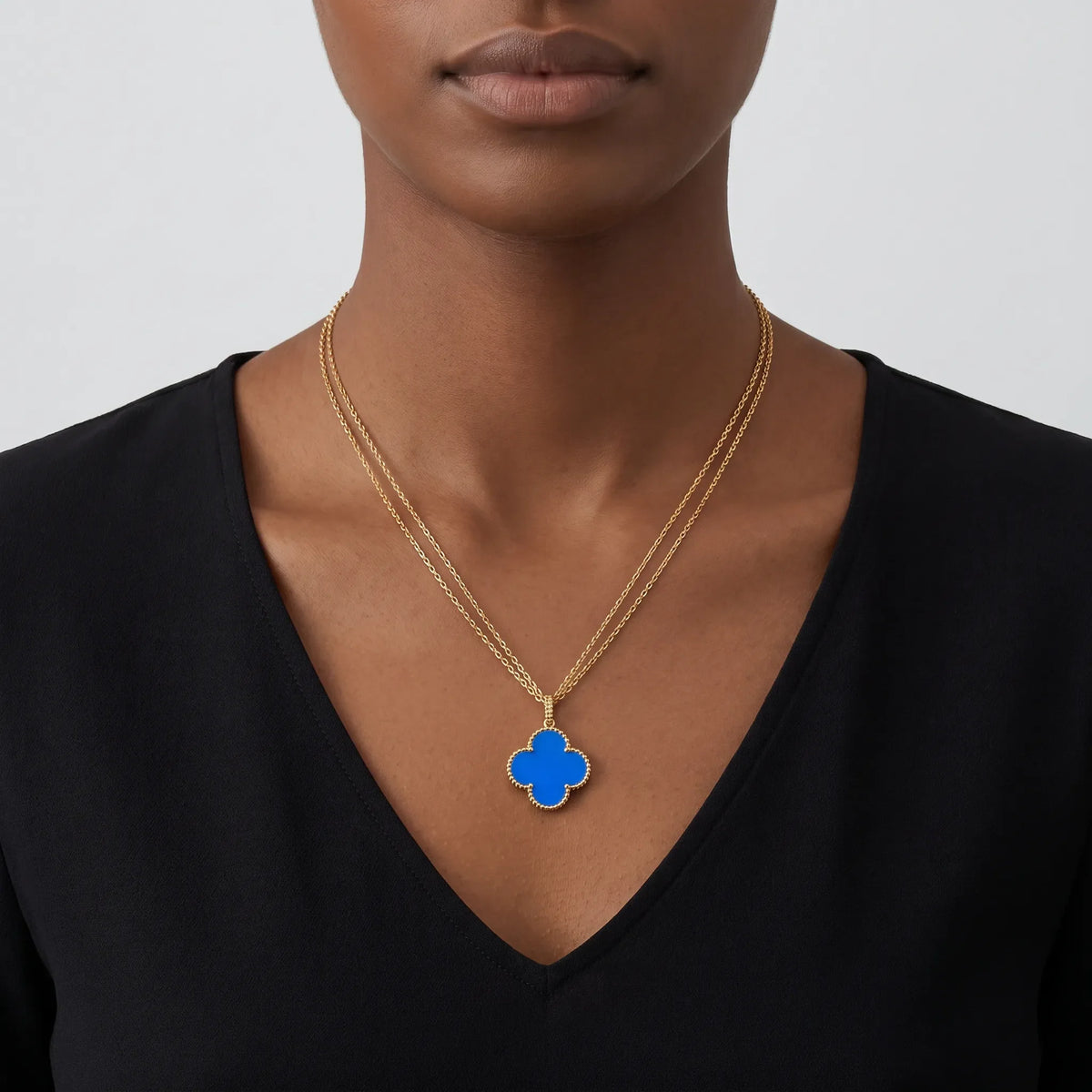 Magic Alhambra 1 Motif Long Necklace