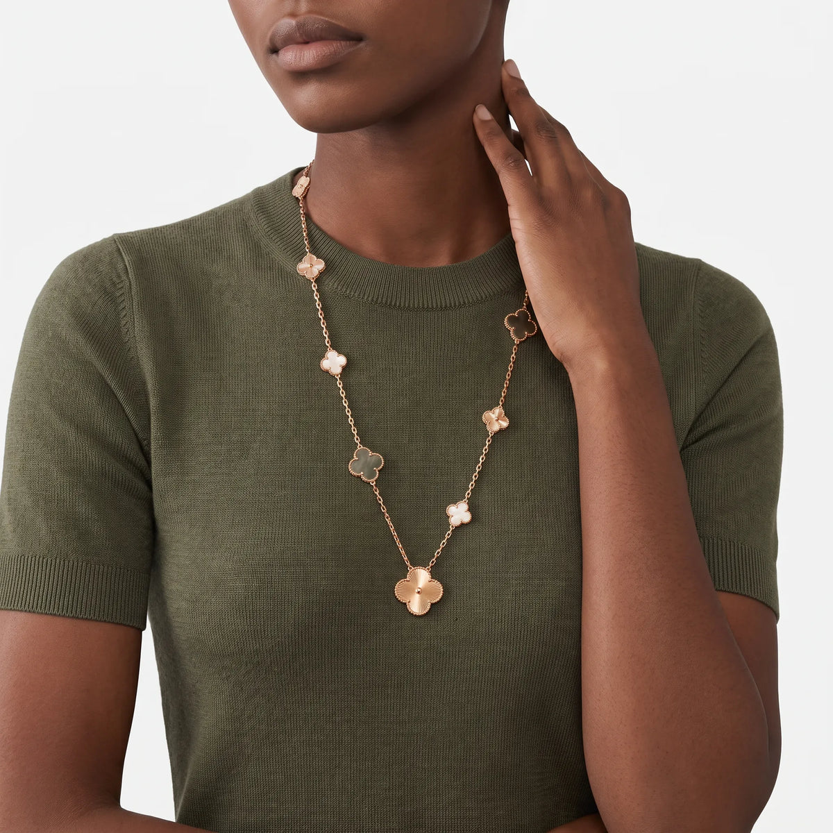 Magic Alhambra 15 Motif Transformable Long Necklace