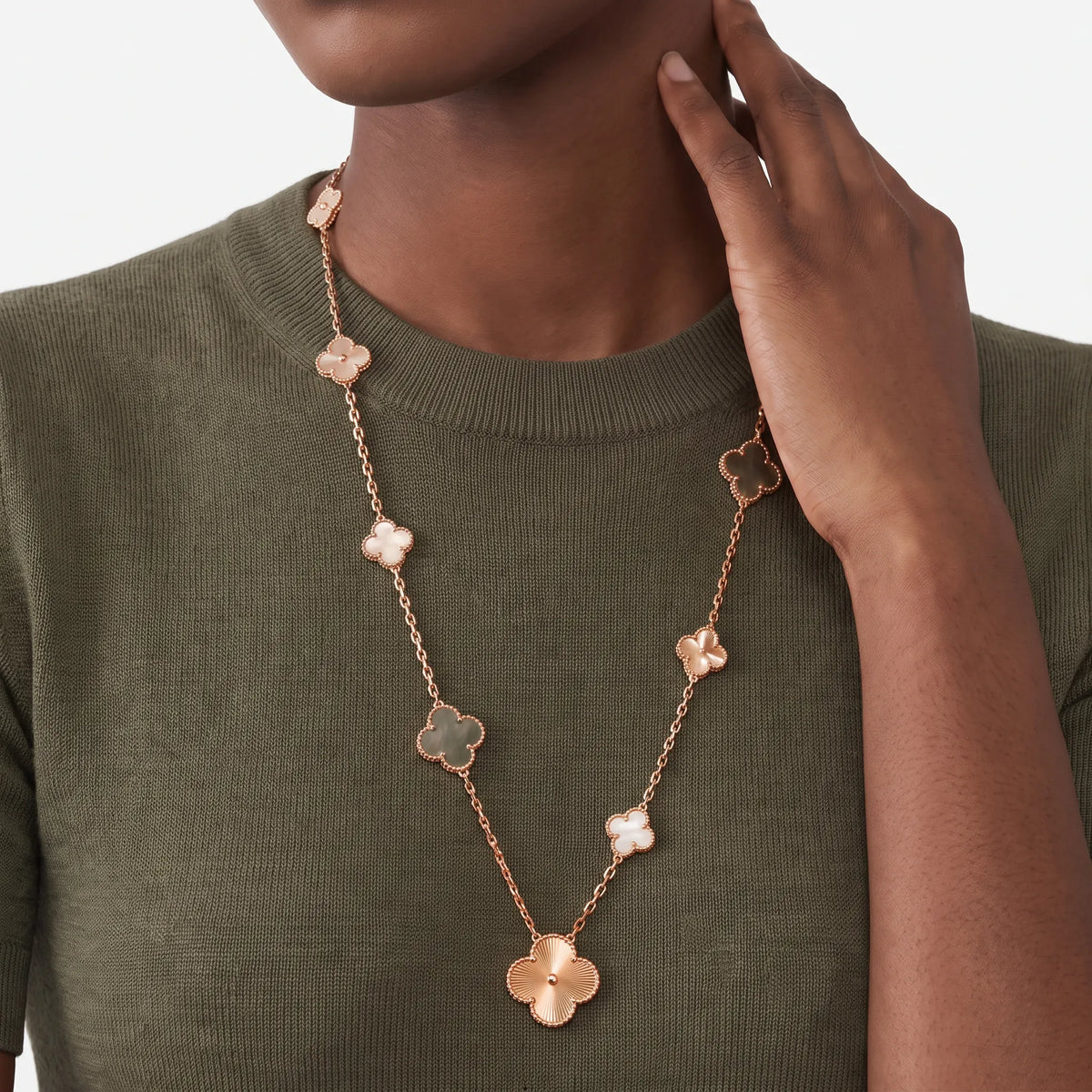 Magic Alhambra 15 Motif Transformable Long Necklace