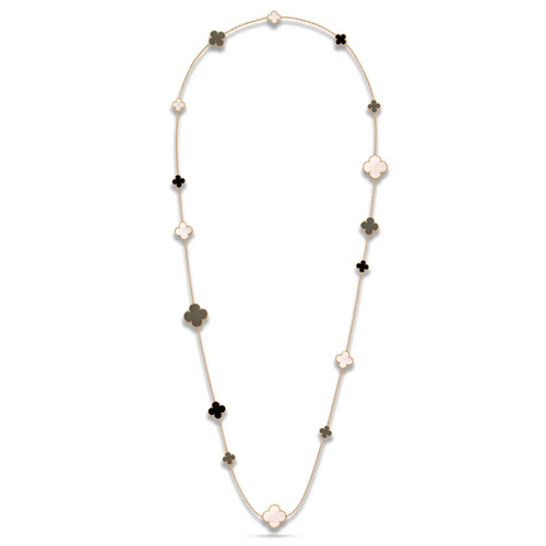 Magic Alhambra 16 Motif Long Necklace