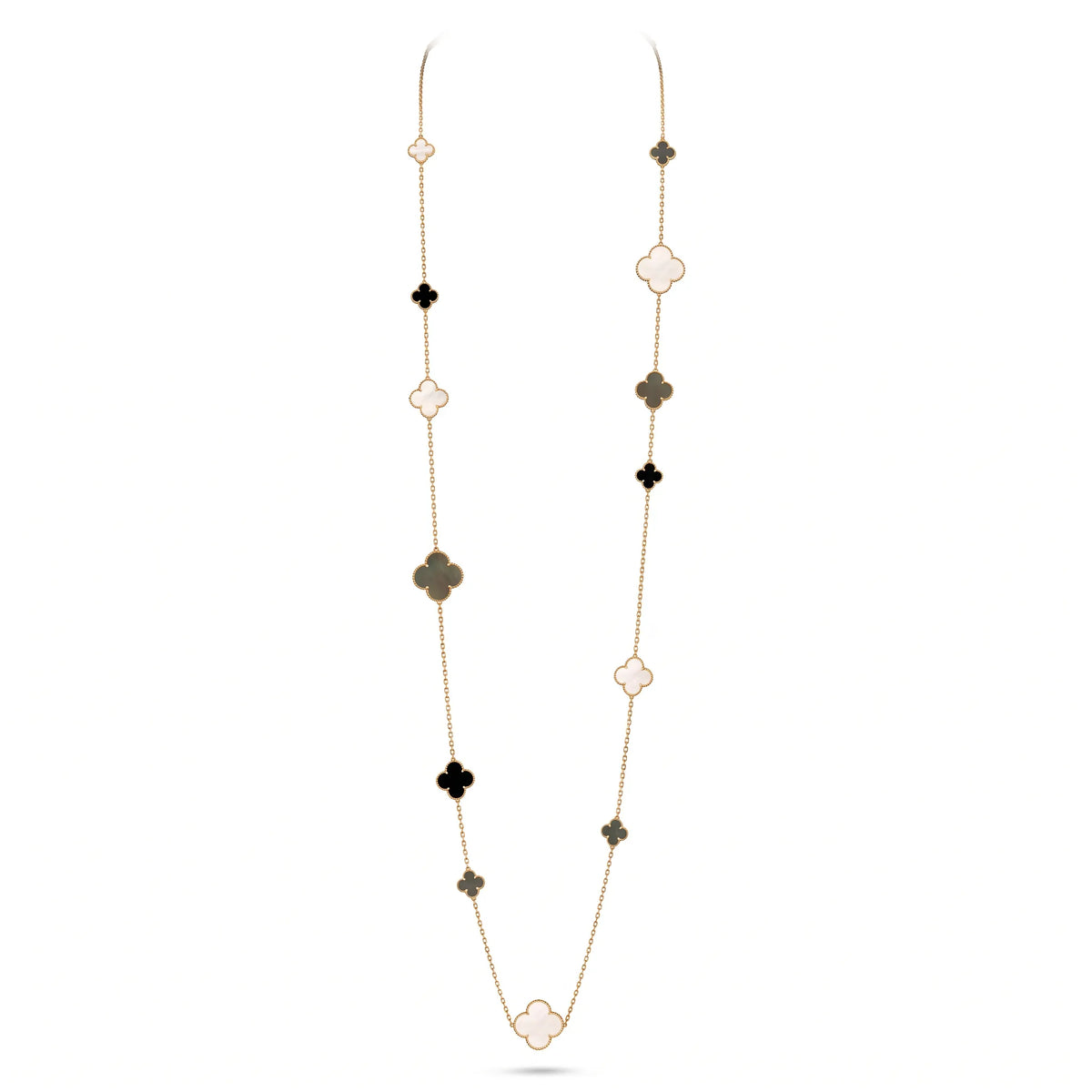Magic Alhambra 16 Motif Long Necklace