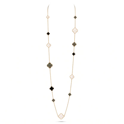 Magic Alhambra 16 Motif Long Necklace