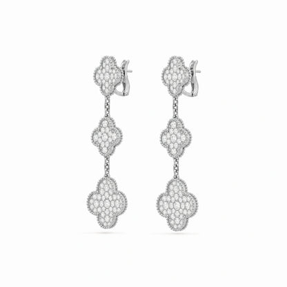 Magic Alhambra 3 Motif Cascade Earrings