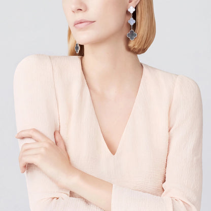 Magic Alhambra 3 Motif Earrings