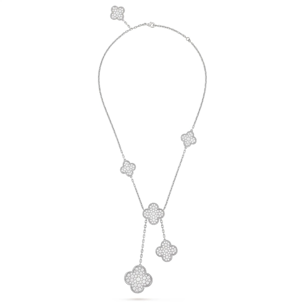 Magic Alhambra 6 Motif White Necklace