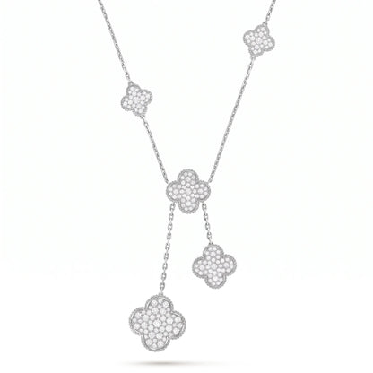 Magic Alhambra 6 Motif White Necklace