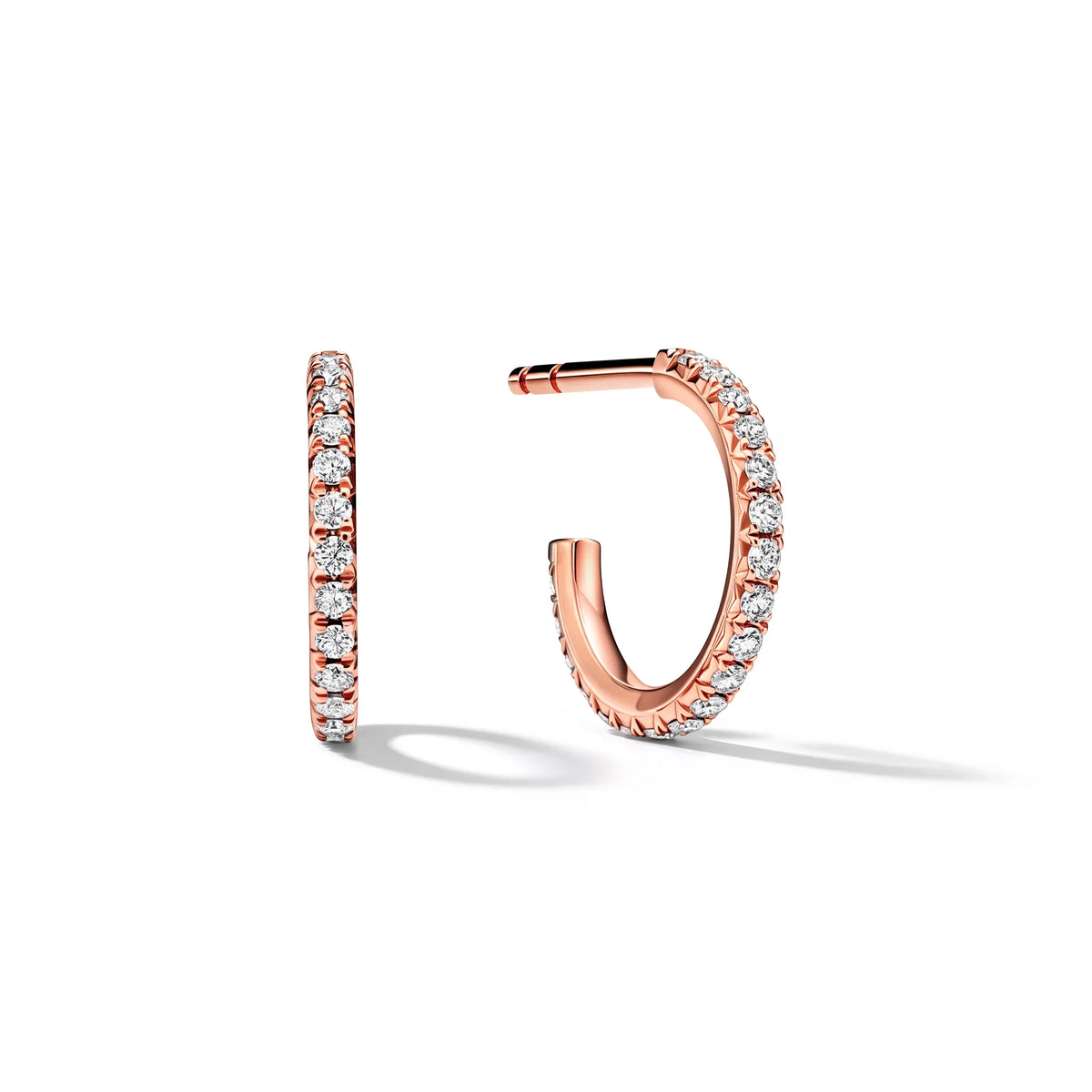 Metro Petite Pavé Hoop Earrings