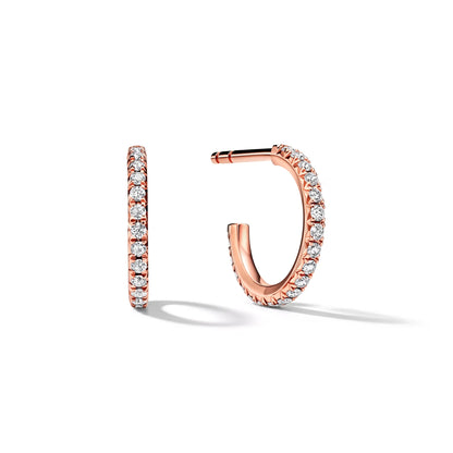 Metro Petite Pavé Hoop Earrings