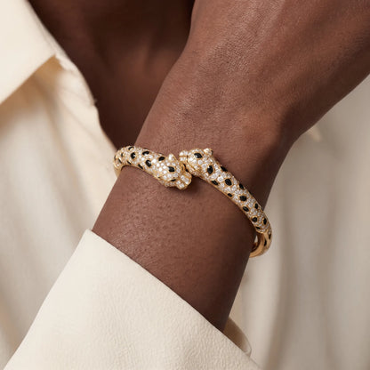 Panthere Half-Pavé Small Bracelet