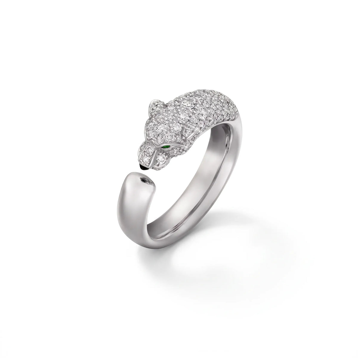 Panthère Half Pavé Small Ring