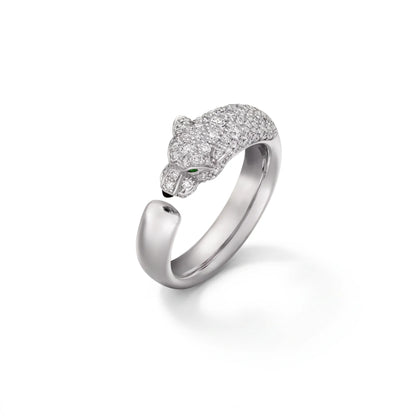 Panthère Half Pavé Small Ring