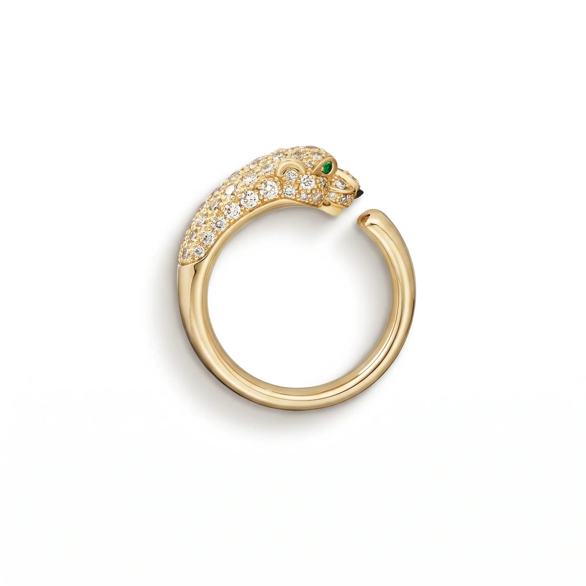 Panthère Half Pavé Small Ring