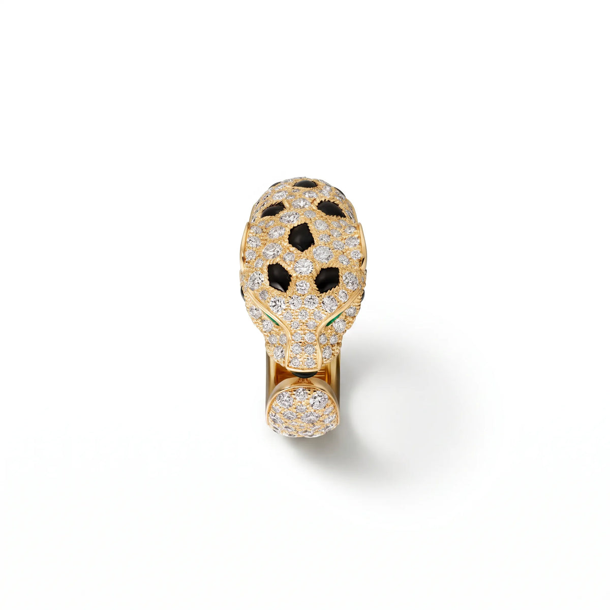 Panthère Medium Half Pave Ring