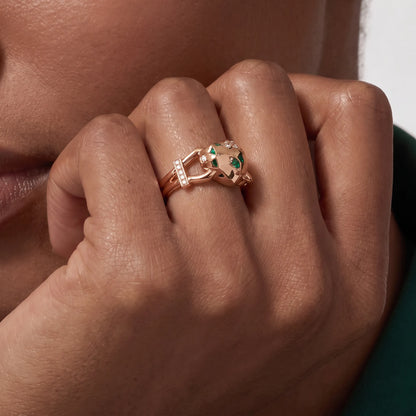 Panthère Spotted Accent Wrap Ring