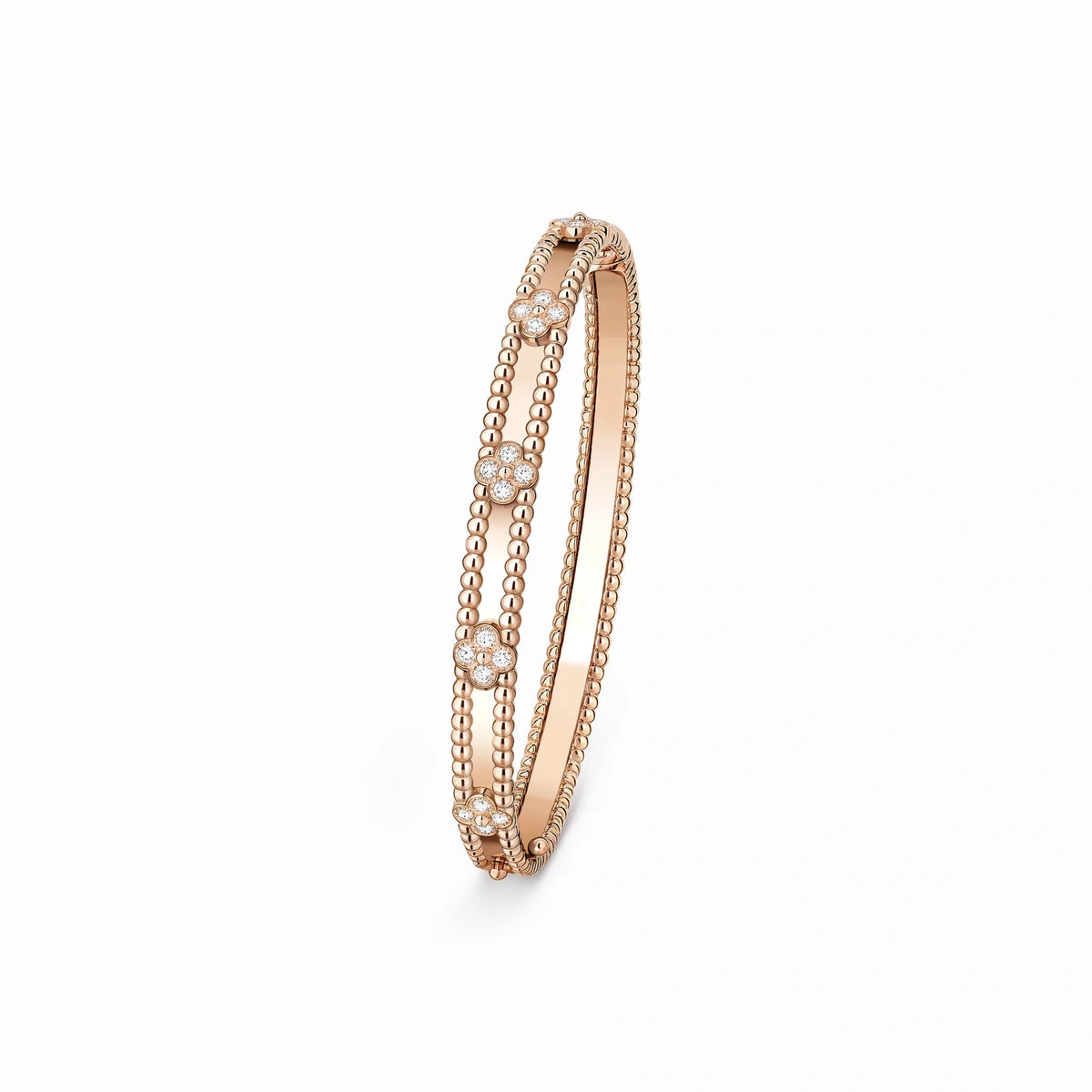Perlee Clovers Delicate Bangle