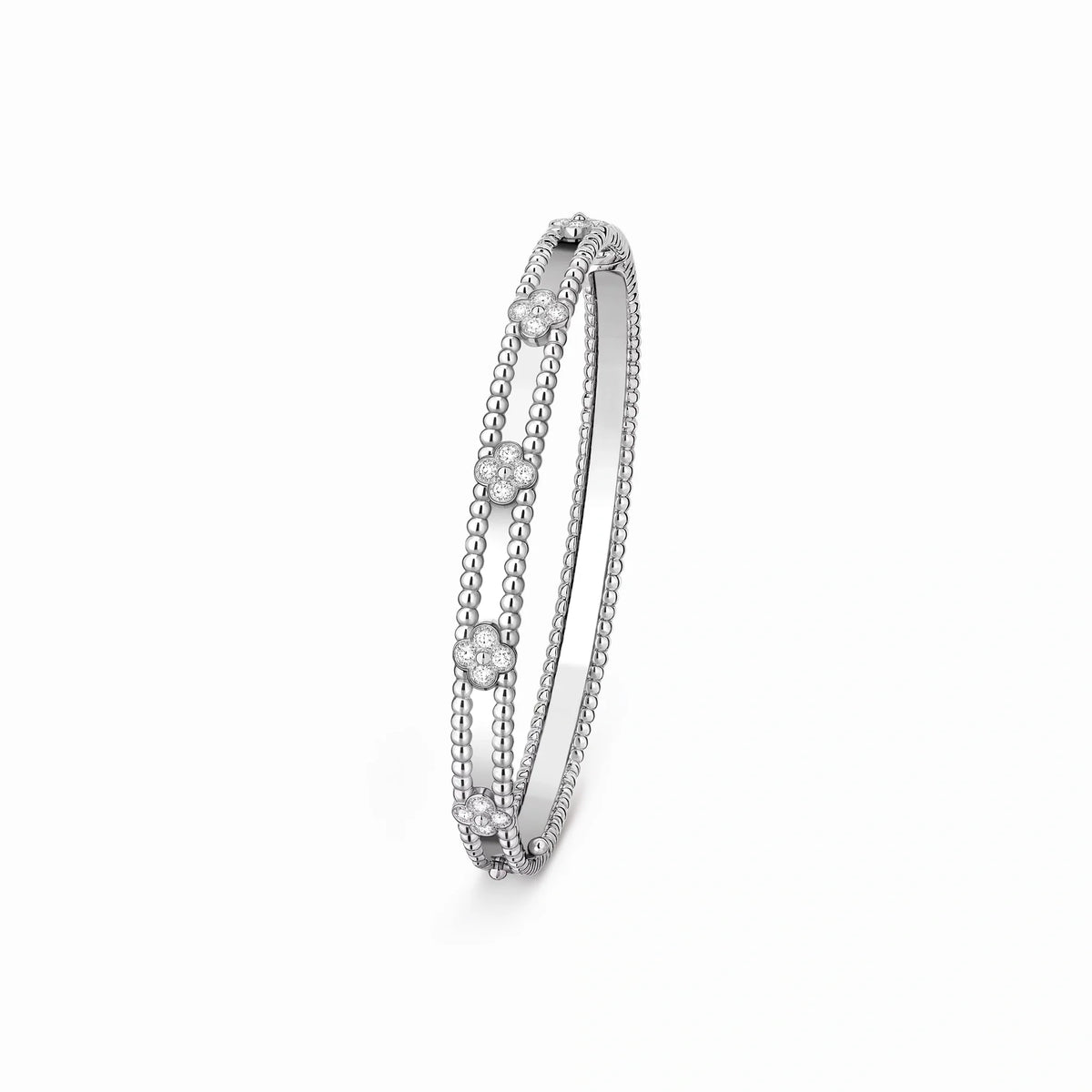 Perlee Clovers Delicate Bangle