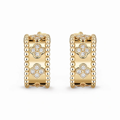 Perlee Clovers Jardin Hoop Earrings