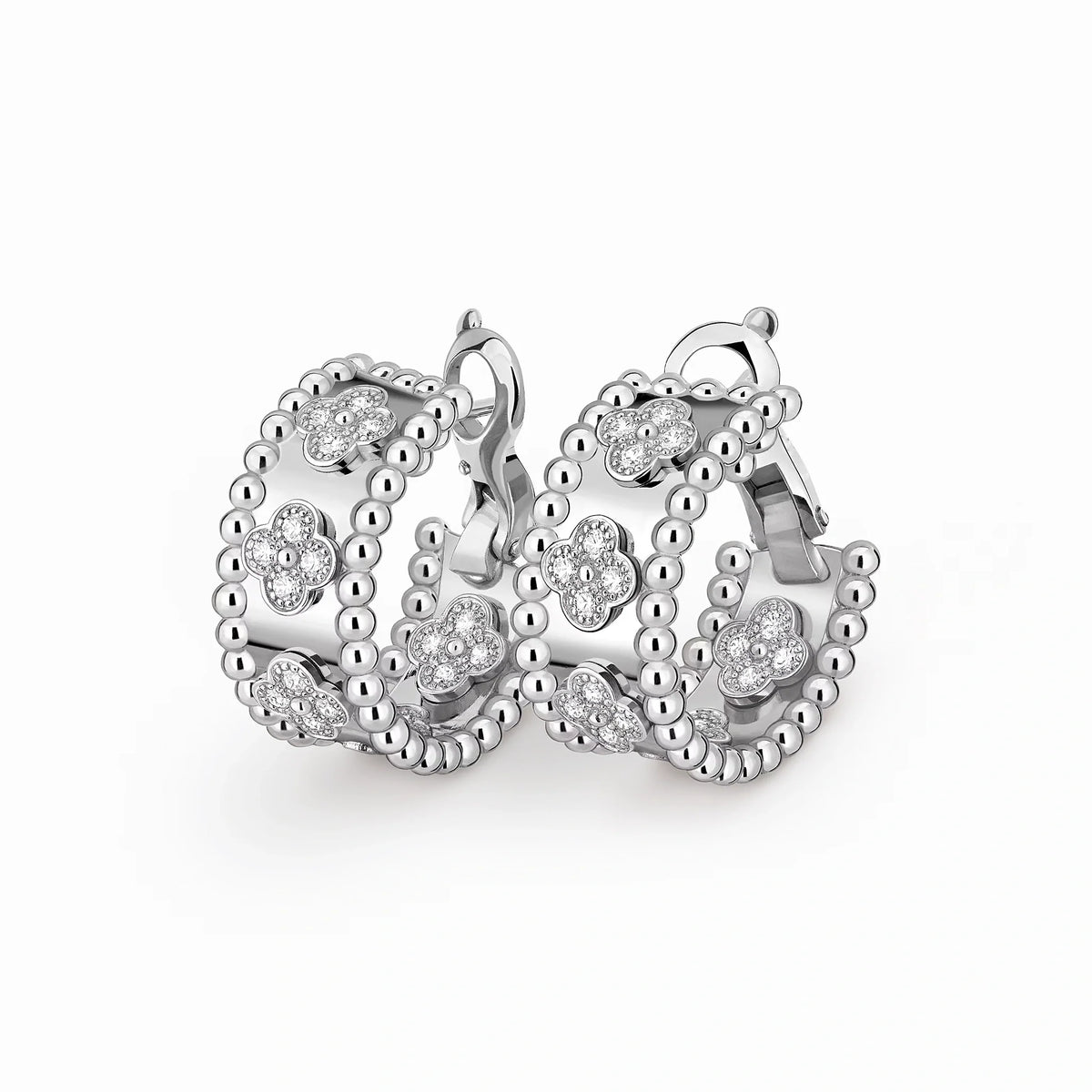 Perlee Clovers Jardin Hoop Earrings